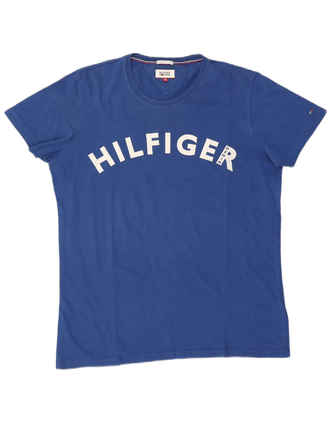 Tommy Hilfiger Мужская футболка с рисунком Top XL Синий Хлопок