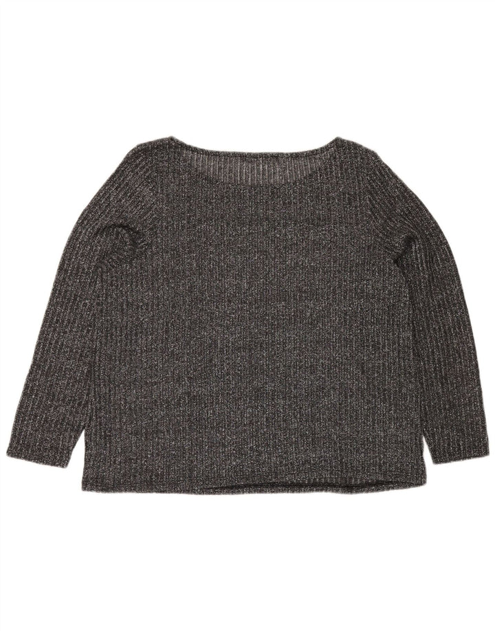 Женская блузка MARKS & SPENCER UK 20 2XL, серый полиэстер с крапинками