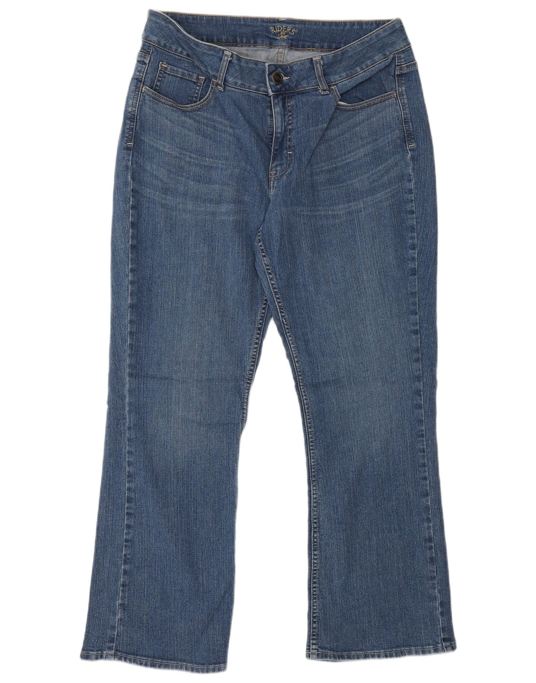 Женские джинсы Lee Riders Bootcut США 12, большие размеры W34 L28, синий хлопок