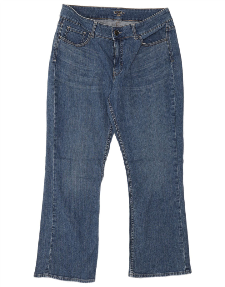 Женские джинсы Lee Riders Bootcut США 12, большие размеры W34 L28, синий хлопок