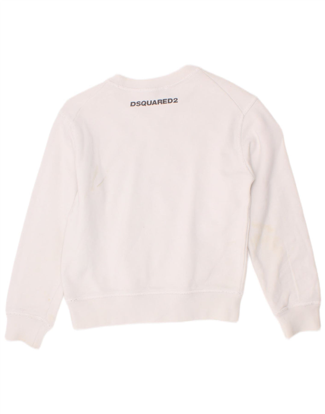 Свитшот с рисунком для девочек Dsquared2, джемпер, белый хлопок, 5–6 лет
