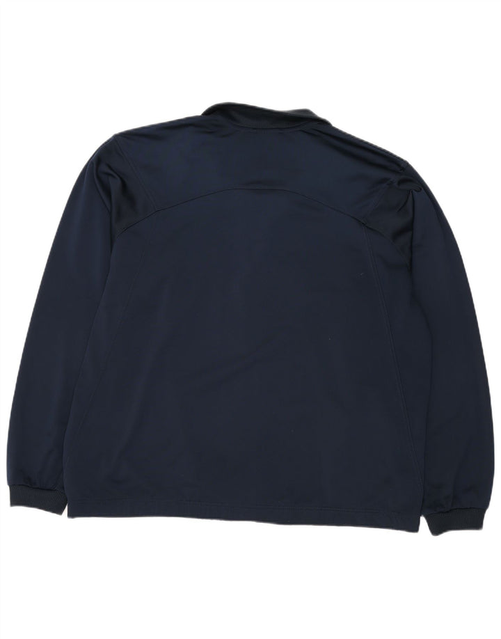 Мужская спортивная куртка ADIDAS UK 44/46, большой темно-синий полиэстер