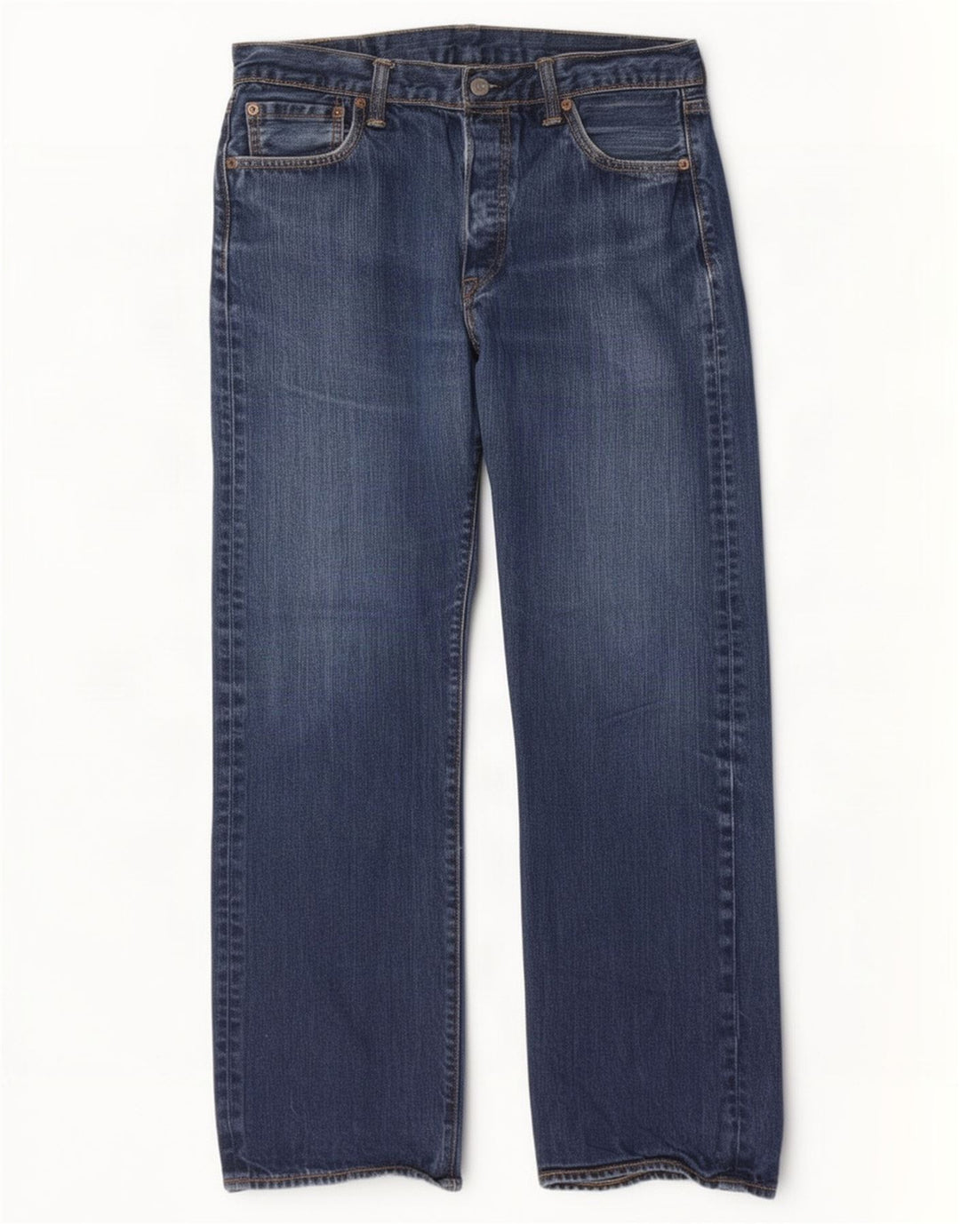 Мужские прямые джинсы Levi's 501 W34 L30 синие, хлопок