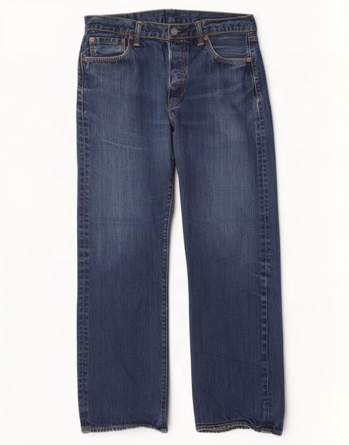 Мужские прямые джинсы Levi's 501 W34 L30 синие, хлопок