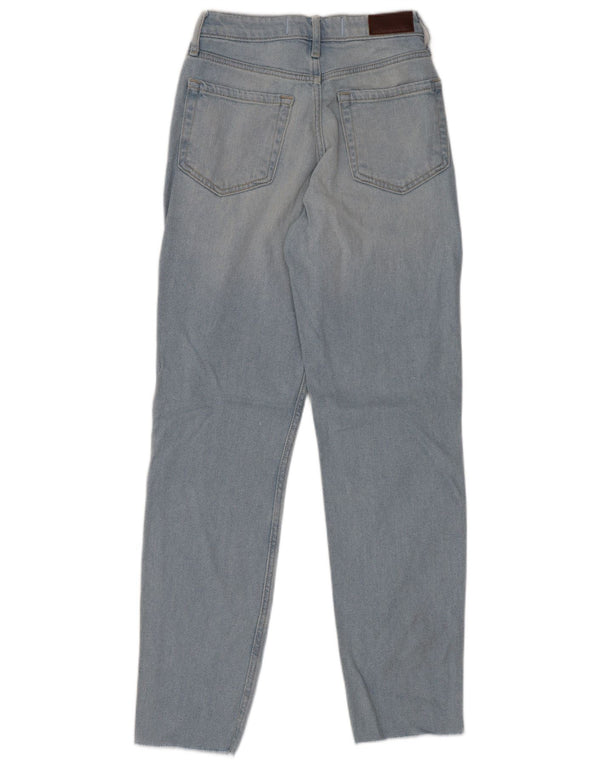 Женские джинсы с высокой талией Hollister для мам, США 00 W23 L27, синий хлопок
