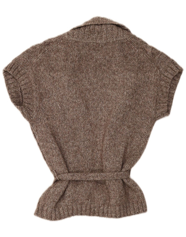Женский кардиган с коротким рукавом Massimo Dutti UK 10, маленький серый
