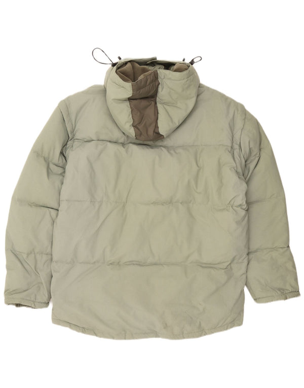 Мужская стеганая куртка Fila с капюшоном UK 44 2XL зеленая с цветными блоками