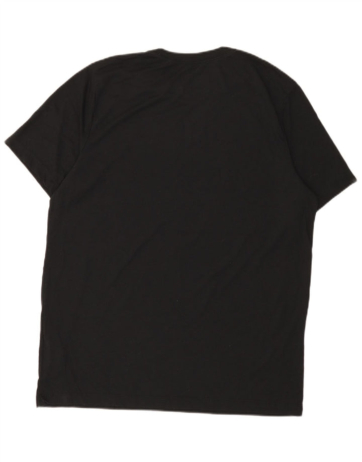 Мужская футболка Nike Dri Fit с графикой, большой черный полиэстер