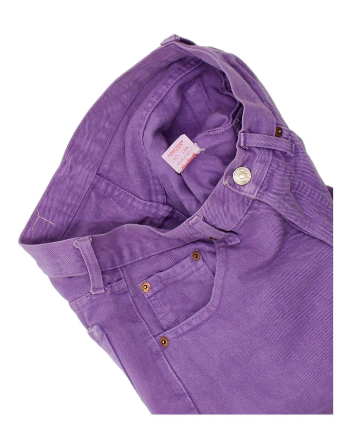 LEVI'S Womens Straight Jeans W27 L36 Purple Cotton Vintage Levi's and Second-Hand Levi's from Messina Hembry 
