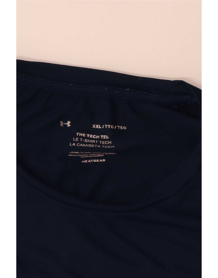 Мужская футболка Under Armour Top 2XL Темно-синий полиэстер