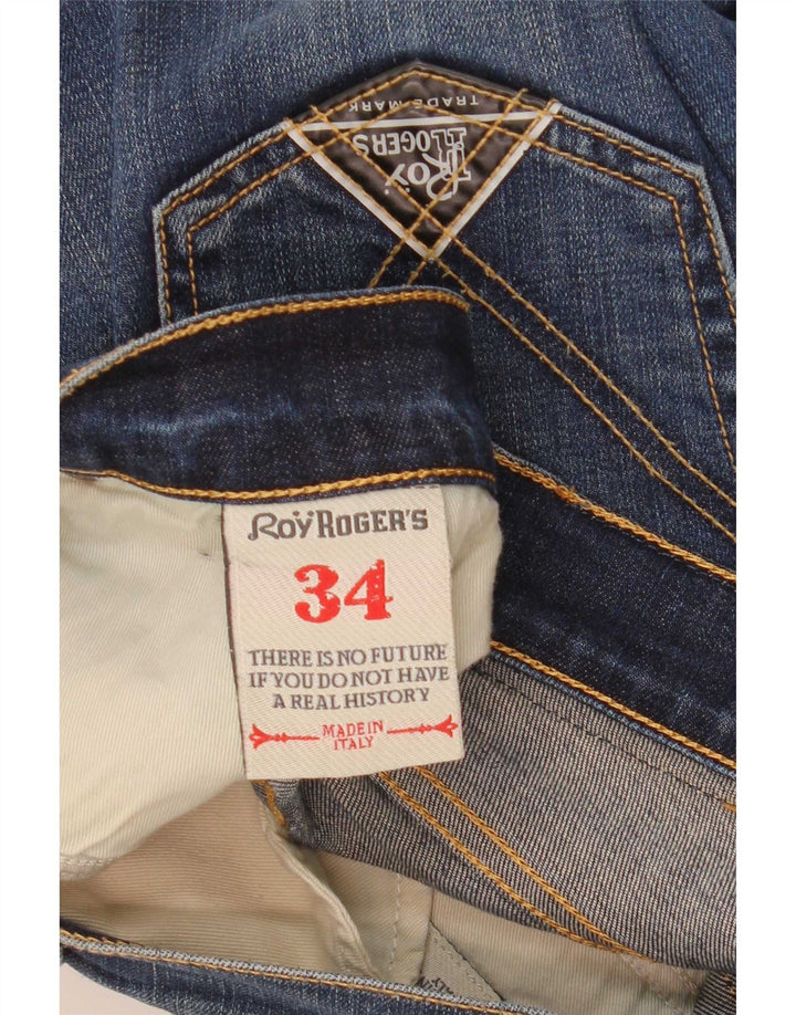 Мужские узкие джинсы Roy Rogers W34 L32, синие, хлопок