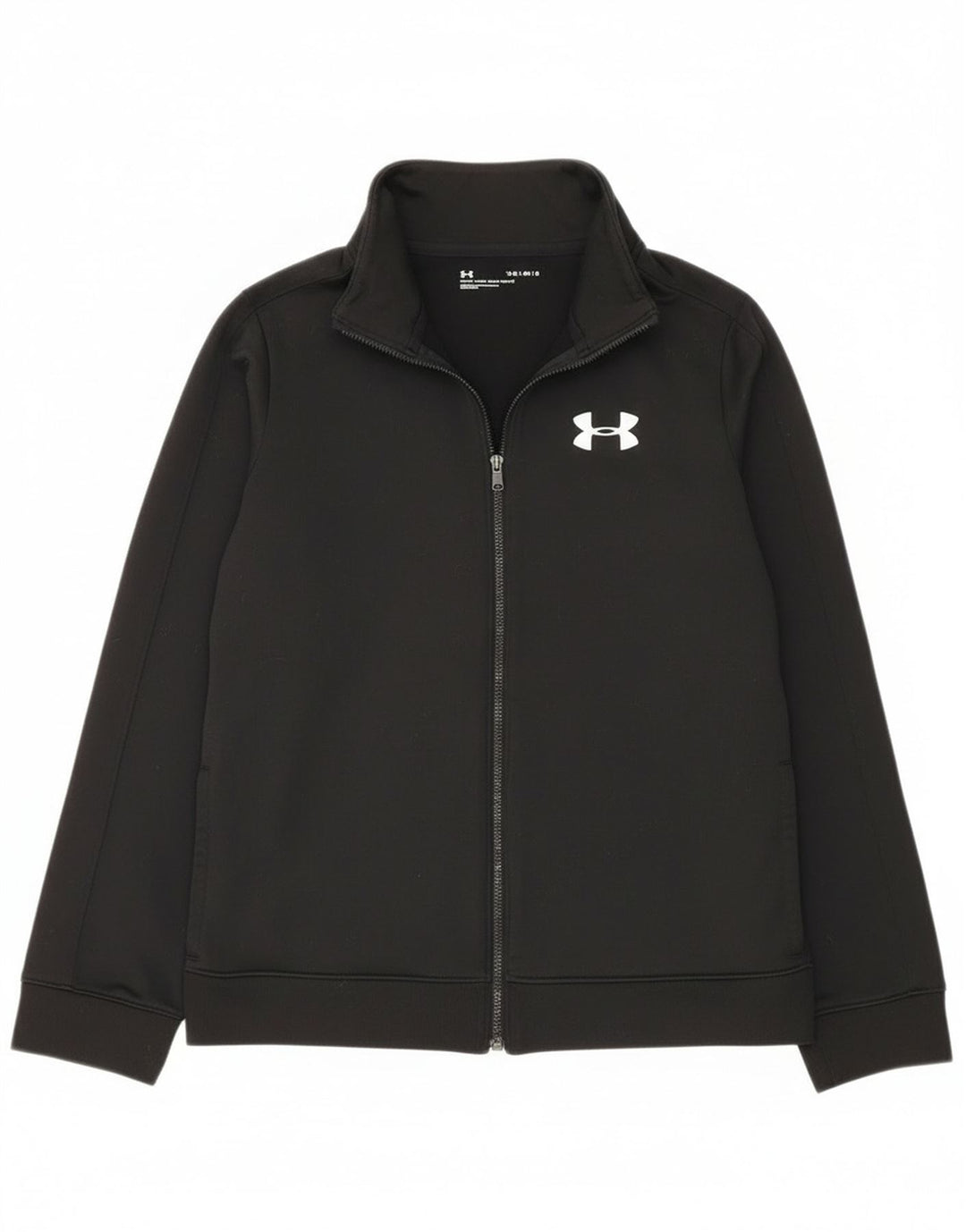 Спортивный костюм Under Armour для мальчиков, верхняя куртка 11–12 лет, большой черный полиэстер