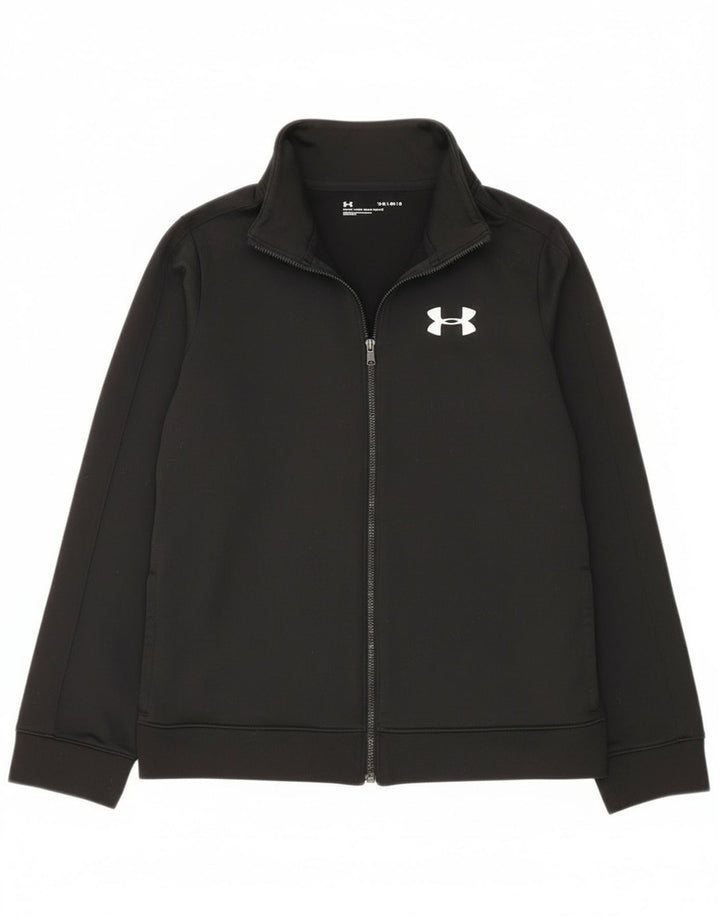 Спортивный костюм Under Armour для мальчиков, верхняя куртка 11–12 лет, большой черный полиэстер