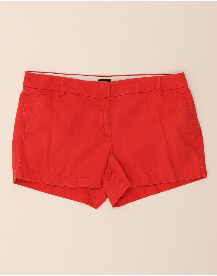 J. CREW Womens Chino Shorts US 12 Large W36 Red Cotton Vintage J. Crew and Second-Hand J. Crew from Messina Hembry 