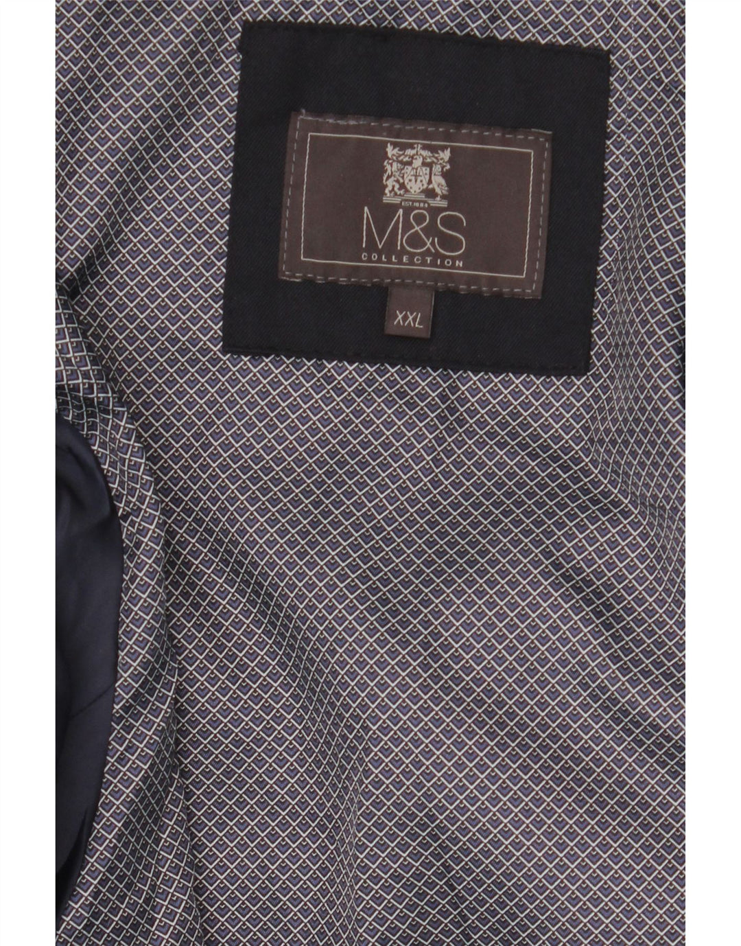 Мужская куртка-бомбер Marks & Spencer UK 44 2XL Темно-синий