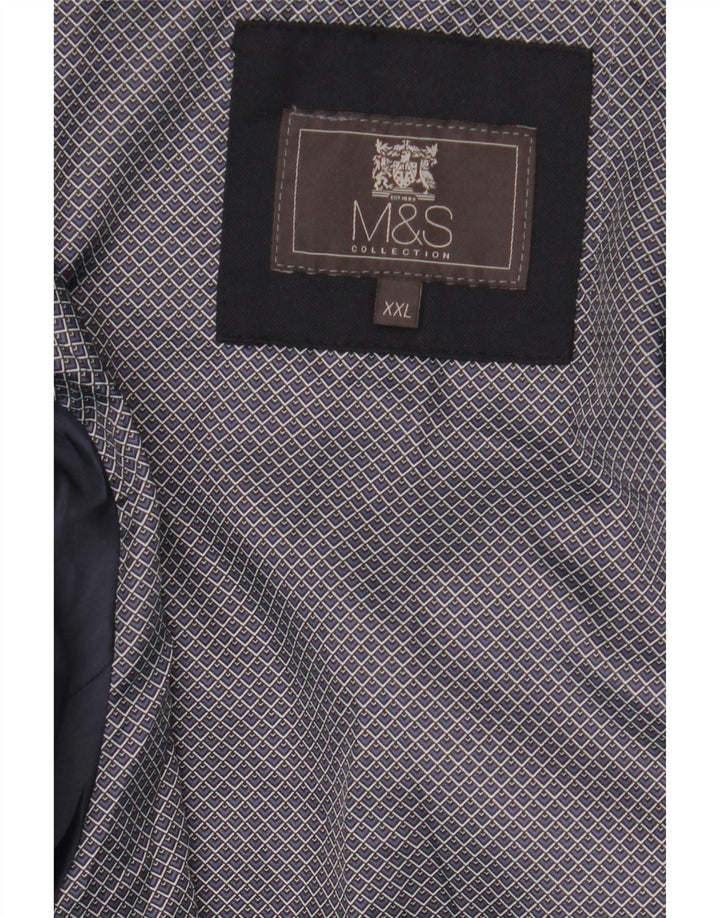 Мужская куртка-бомбер Marks & Spencer UK 44 2XL Темно-синий