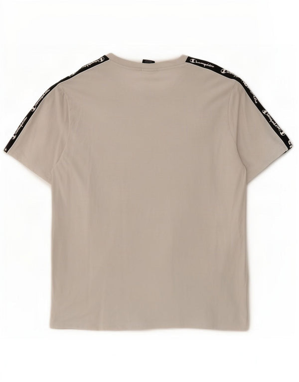 Мужская футболка с рисунком Champion Top XL, белая с цветными блоками