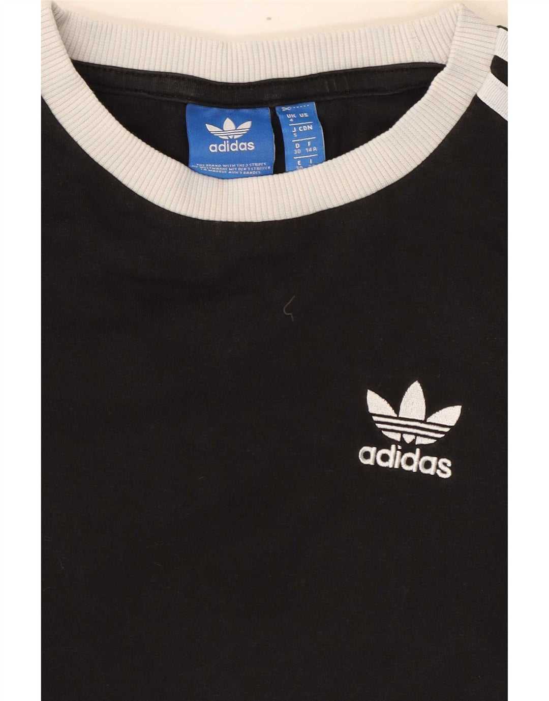 Женский топ Adidas с длинным рукавом UK 4 XS, черный