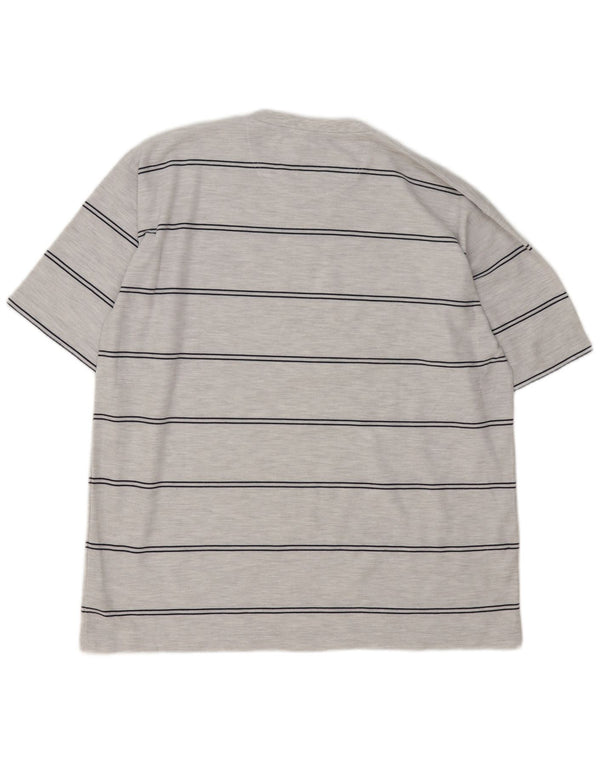 Мужская футболка Umbro Top XL из полиэстера серого цвета в полоску