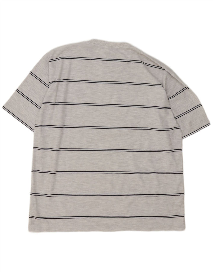 Мужская футболка Umbro Top XL из полиэстера серого цвета в полоску