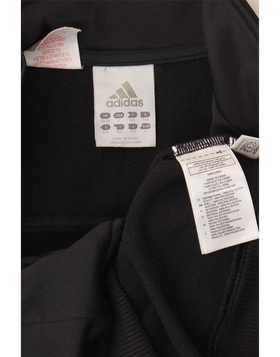 Спортивный костюм Adidas для мальчиков 9-10 лет, черный полиэстер