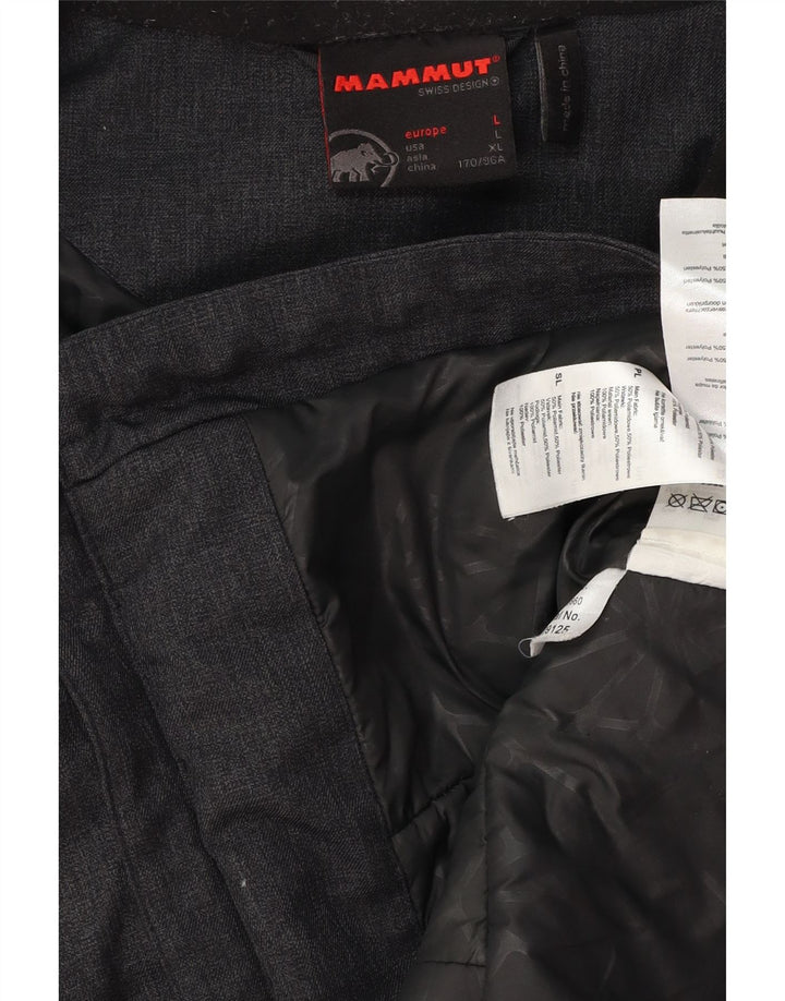 MAMMUT Женская ветровка с капюшоном UK 16, большой серый полиэстер