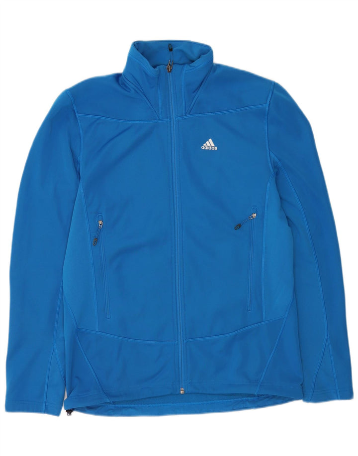 Мужская спортивная куртка Adidas UK 40/42, средний синий полиэстер