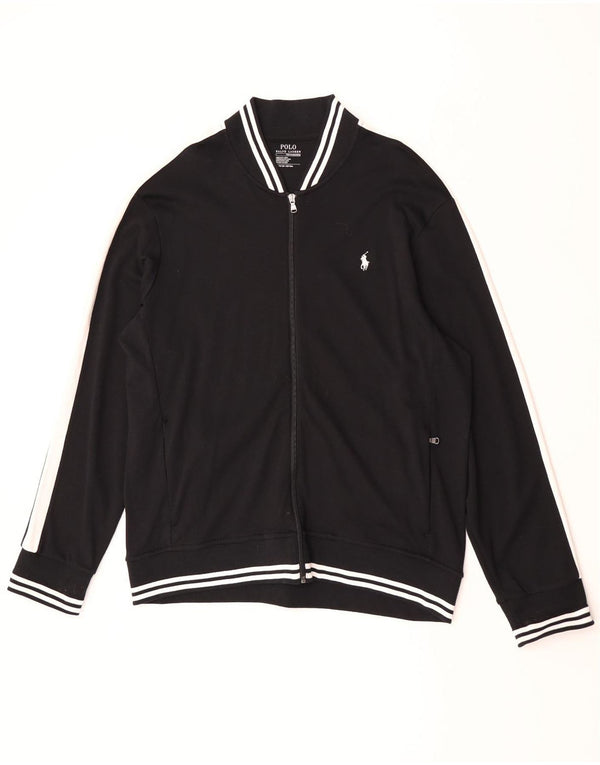 Мужской спортивный костюм Polo Ralph Lauren, верхняя куртка XL, черный, хлопок с цветными блоками