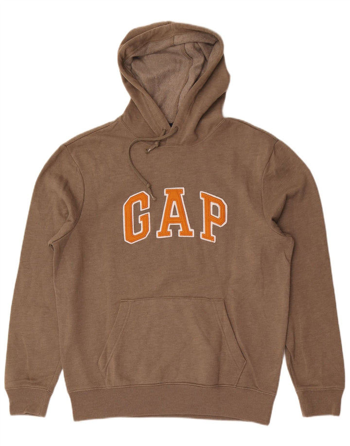 Мужской джемпер с капюшоном Gap среднего коричневого цвета, хлопок
