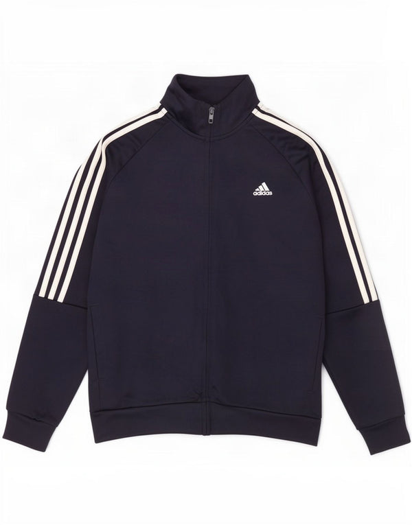 Спортивный костюм Adidas Aeroready для мальчиков, верхняя куртка 13–14 лет, темно-синий полиэстер