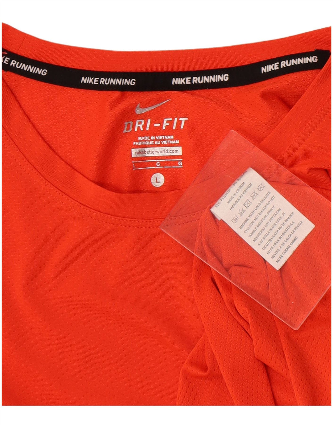 Женская футболка с графическим принтом Nike Dri Fit UK 14, большой оранжевый полиэстер