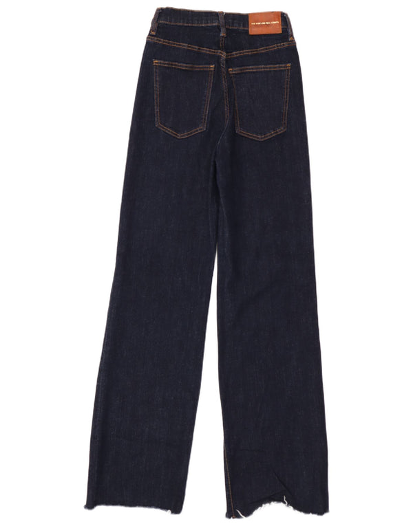 Женские широкие джинсы Zara EU 34 2XS W24 L34 Темно-синие, хлопок