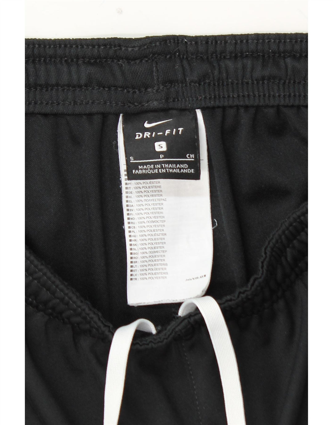 Мужские спортивные брюки NIKE Dri Fit, маленькие черные, из полиэстера