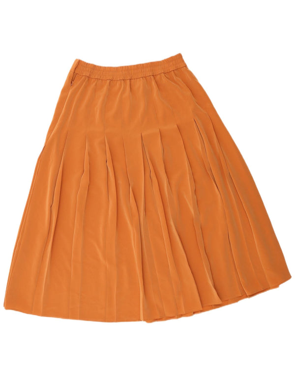 Женская плиссированная юбка Jacques Vert UK 16, большая W34, коричневый полиэстер