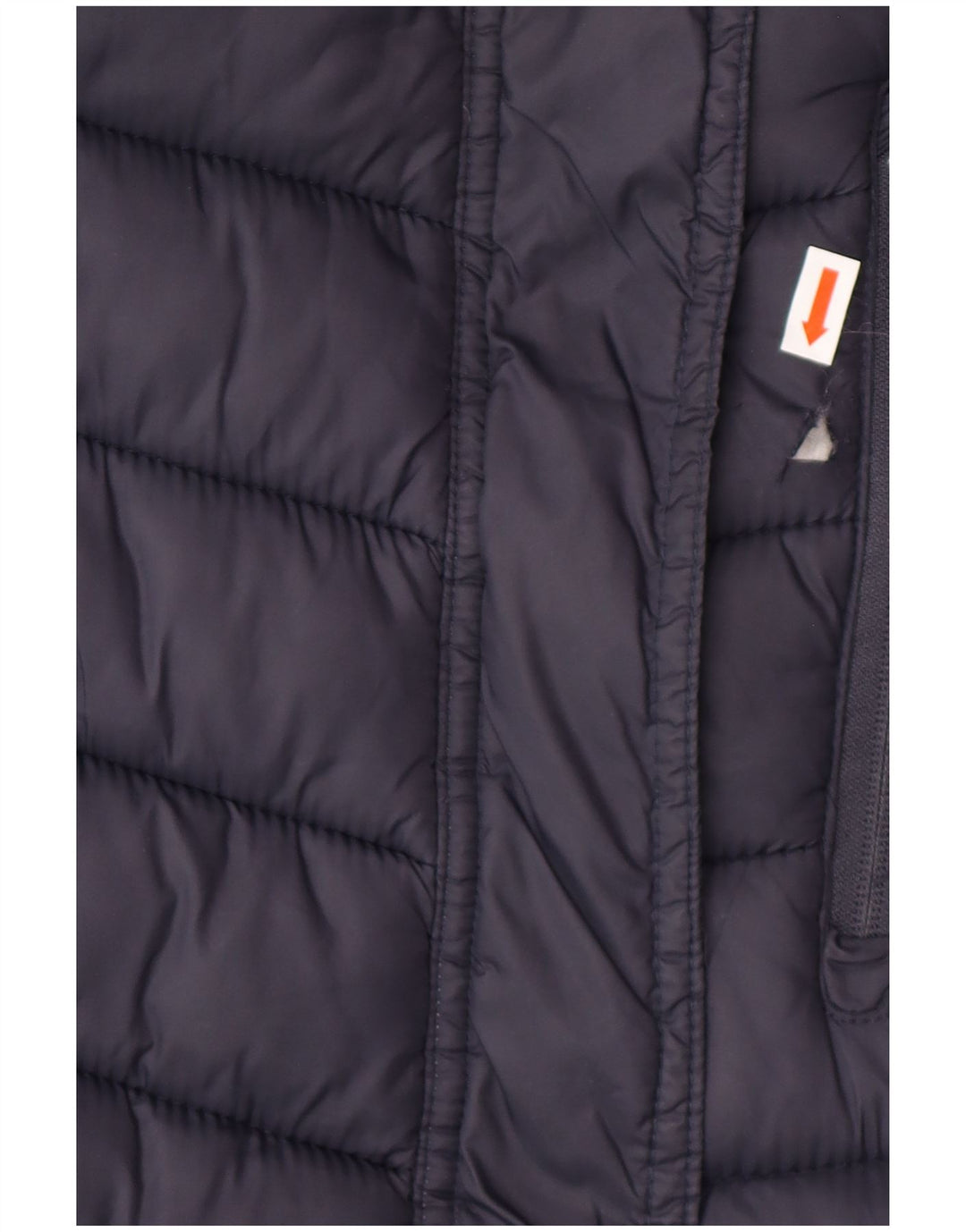 SUPERDRY Женское стеганое пальто с капюшоном UK 14, средний темно-синий, нейлон