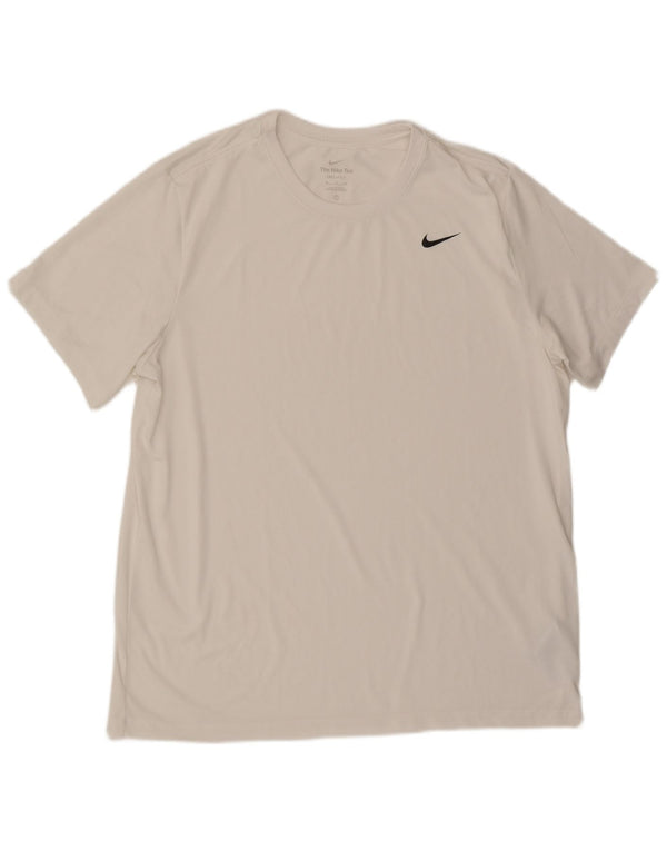 Мужская футболка NIKE Dri Fit Top XL, белый полиэстер