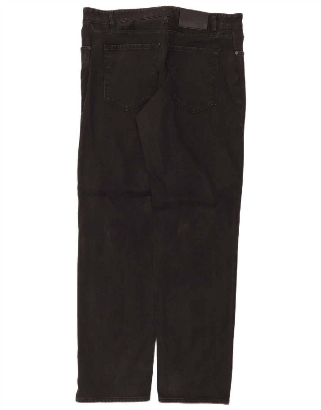 Мужские прямые джинсы Hugo Boss W32 L32, черный хлопок