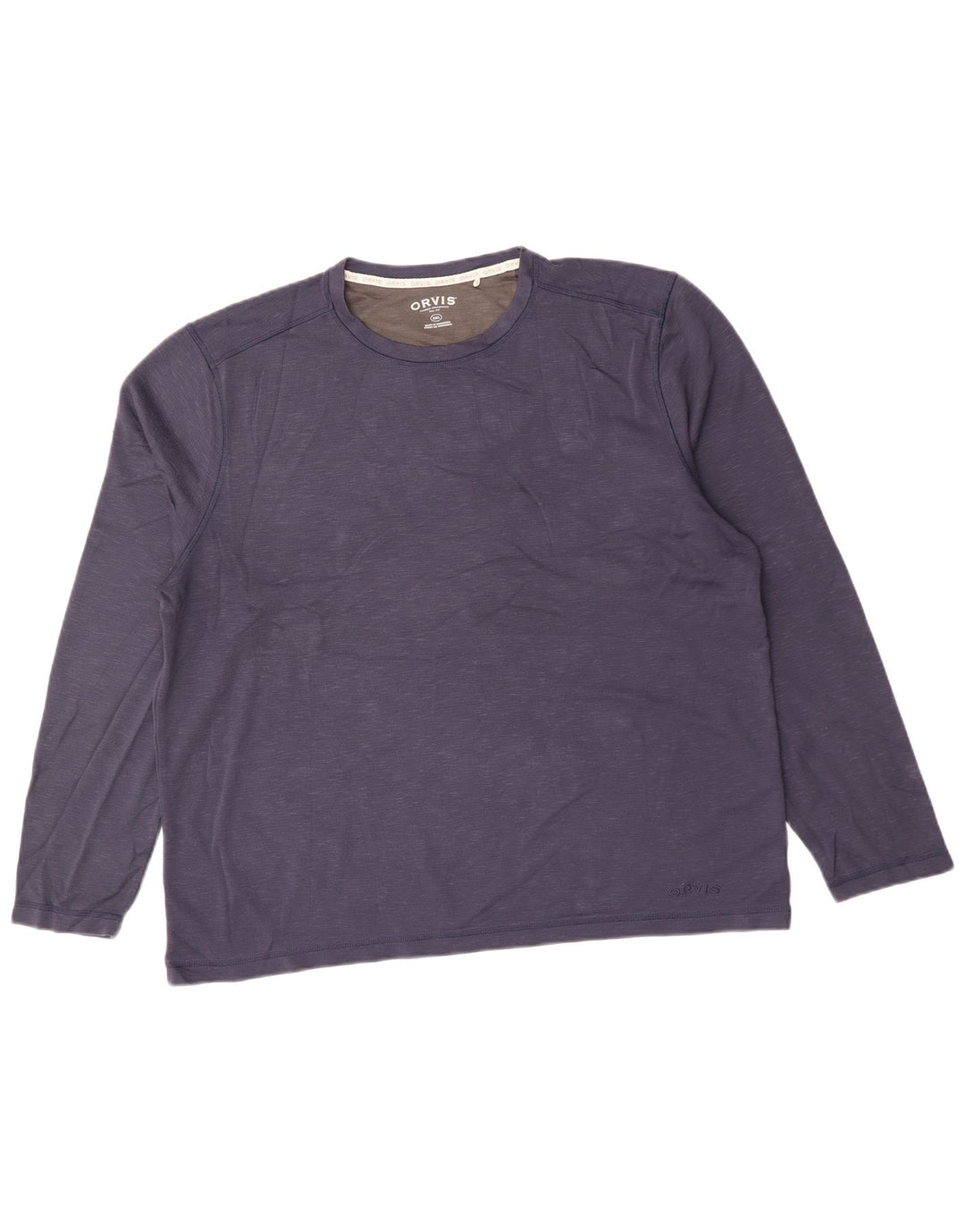 Мужской топ ORVIS с длинным рукавом 2XL, темно-синий, вискоза с крапинками