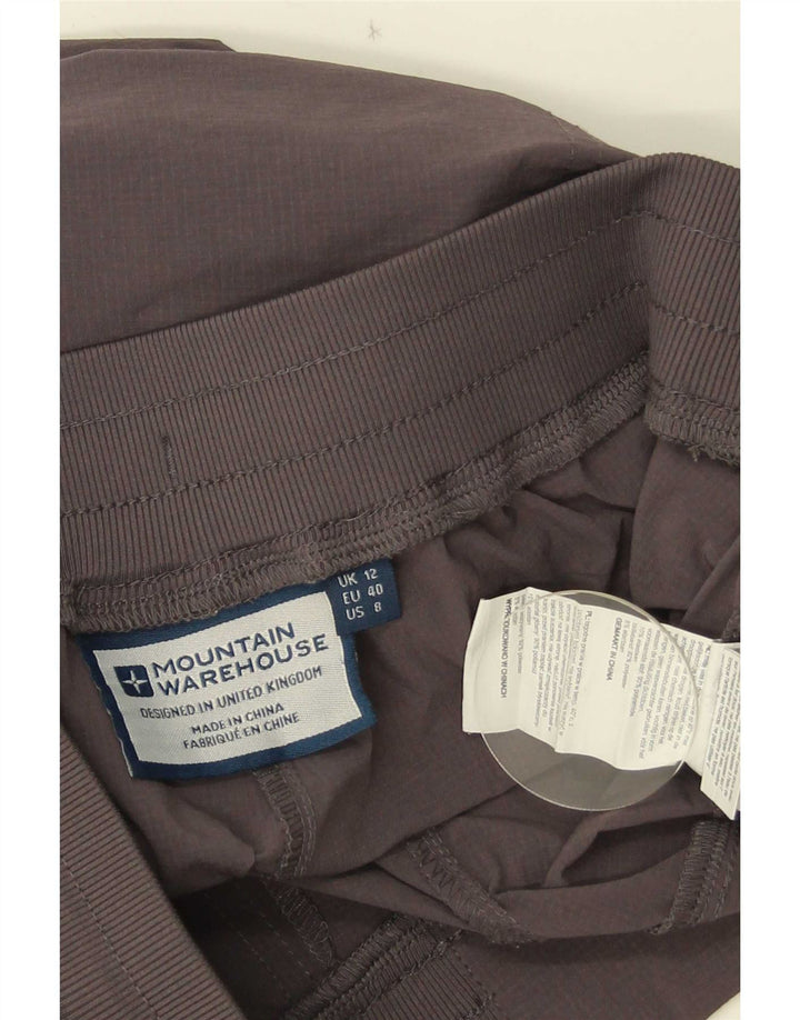 Женские спортивные брюки Mountain Warehouse UK 12, полиэстер среднего серого цвета
