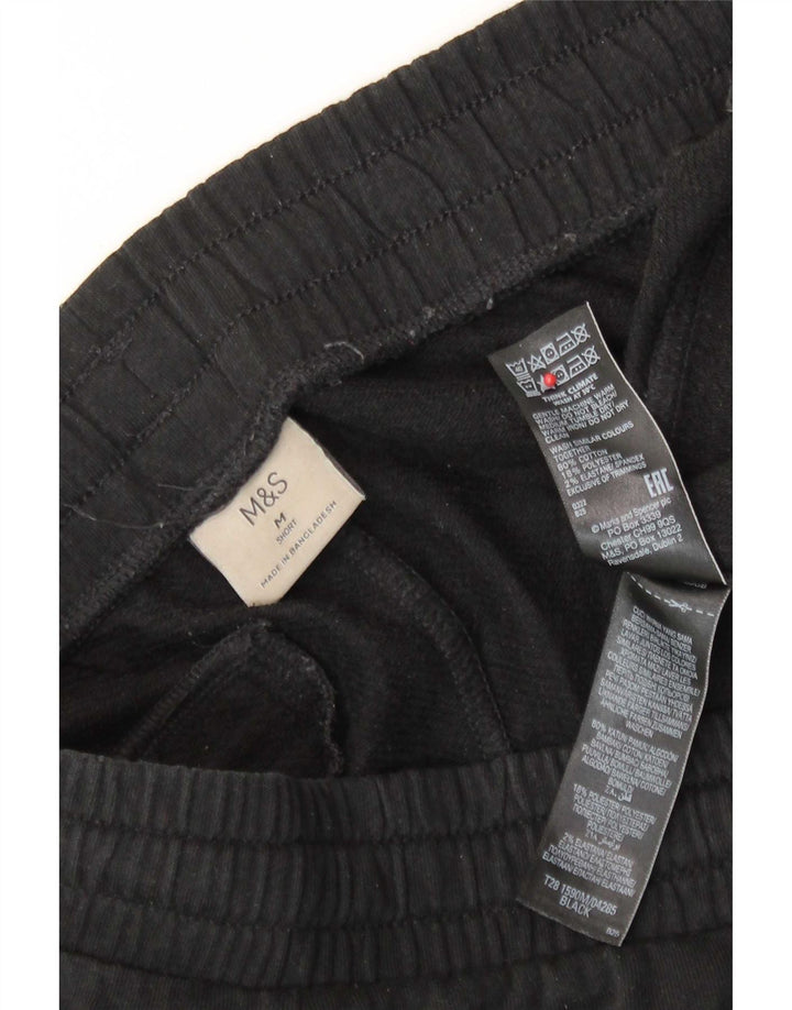 Мужские спортивные брюки Marks & Spencer, хлопковые, среднего размера, черные