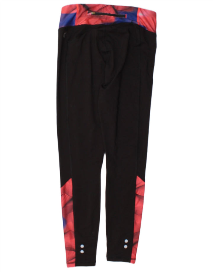 Женские леггинсы Puma UK 12, средние, черные с геометрическим узором