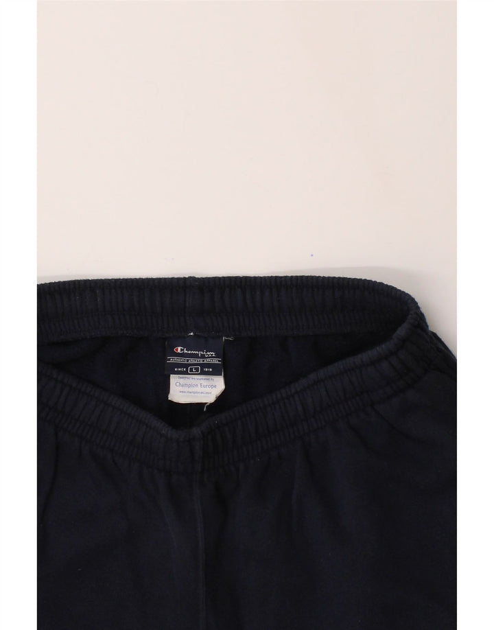 CHAMPION Mens Tracksuit Trousers Large  Navy Blue Cotton Vintage Champion and Second-Hand Champion from Messina Hembry 