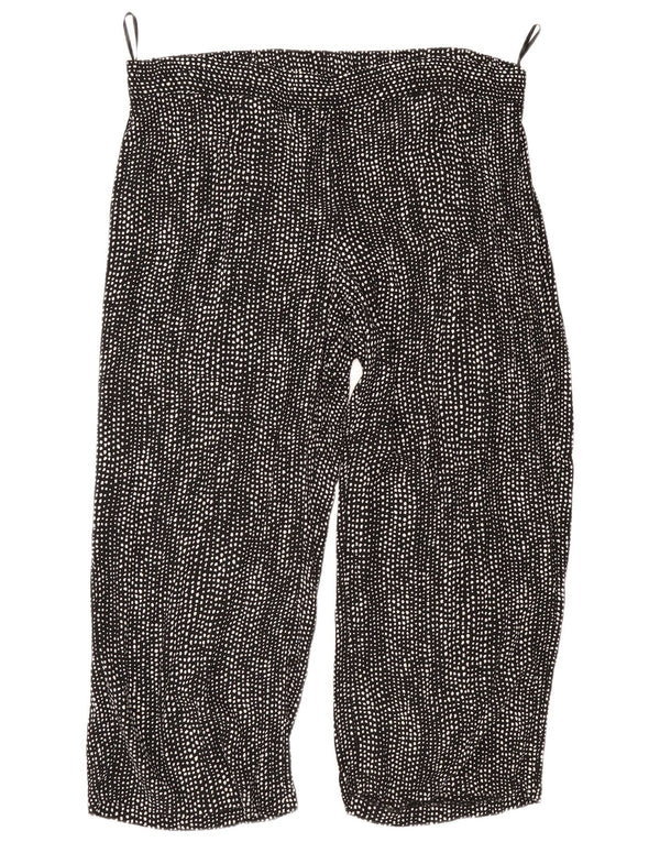 Женские повседневные брюки Marks & Spencer UK 22 2XL W44 L28 черные в крапинку