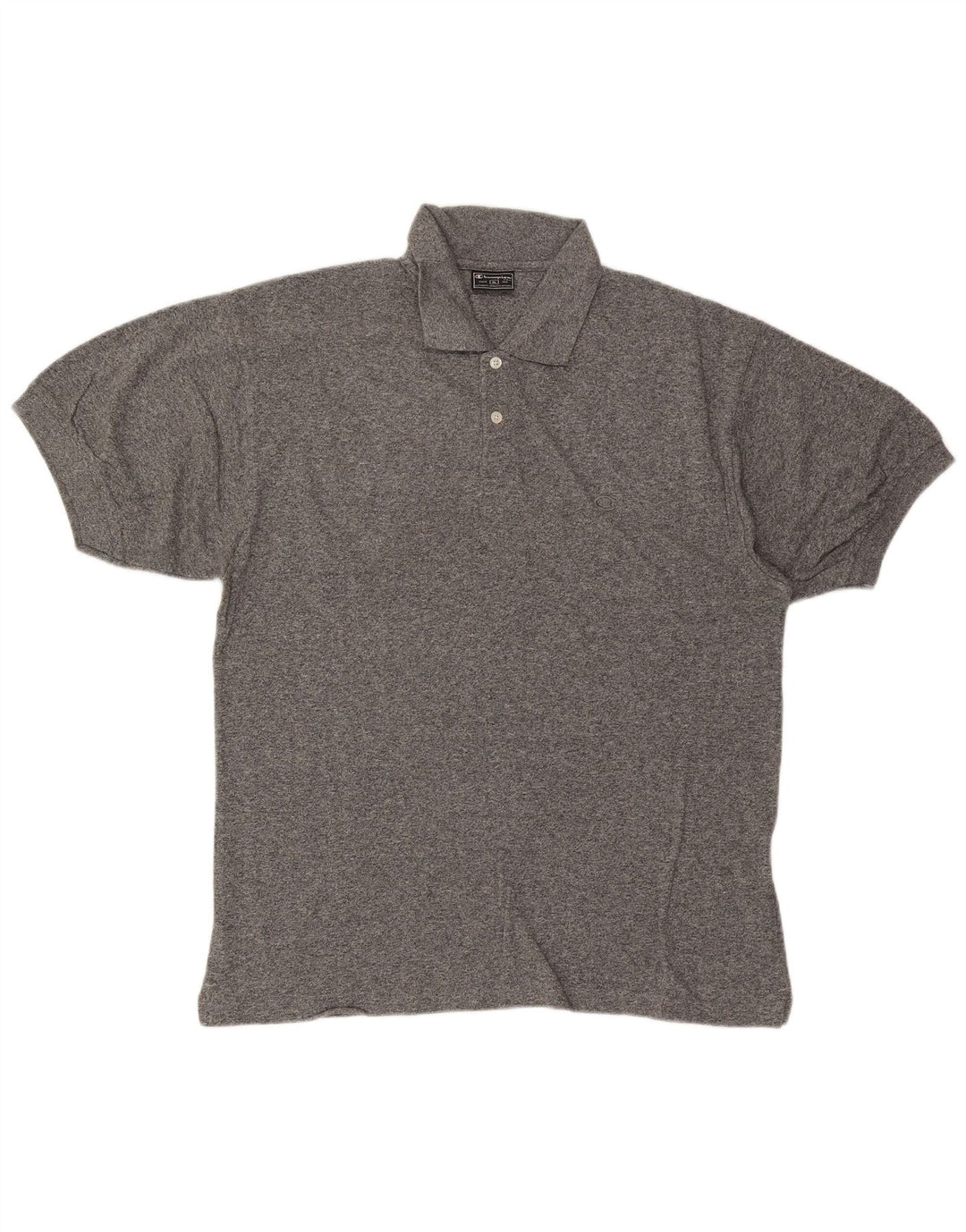 CHAMPION Mens Polo Shirt XL Grey Flecked Cotton Vintage Champion and Second-Hand Champion from Messina Hembry 