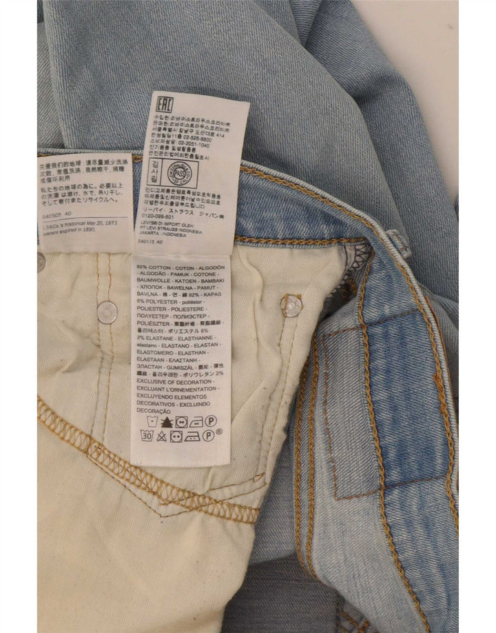 Женские узкие джинсы Levi's 511 W32 L32 синие, хлопок