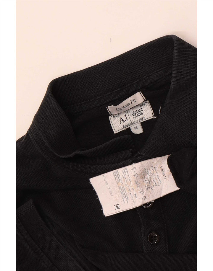 Мужская рубашка поло Armani Jeans на заказ, средний черный хлопок