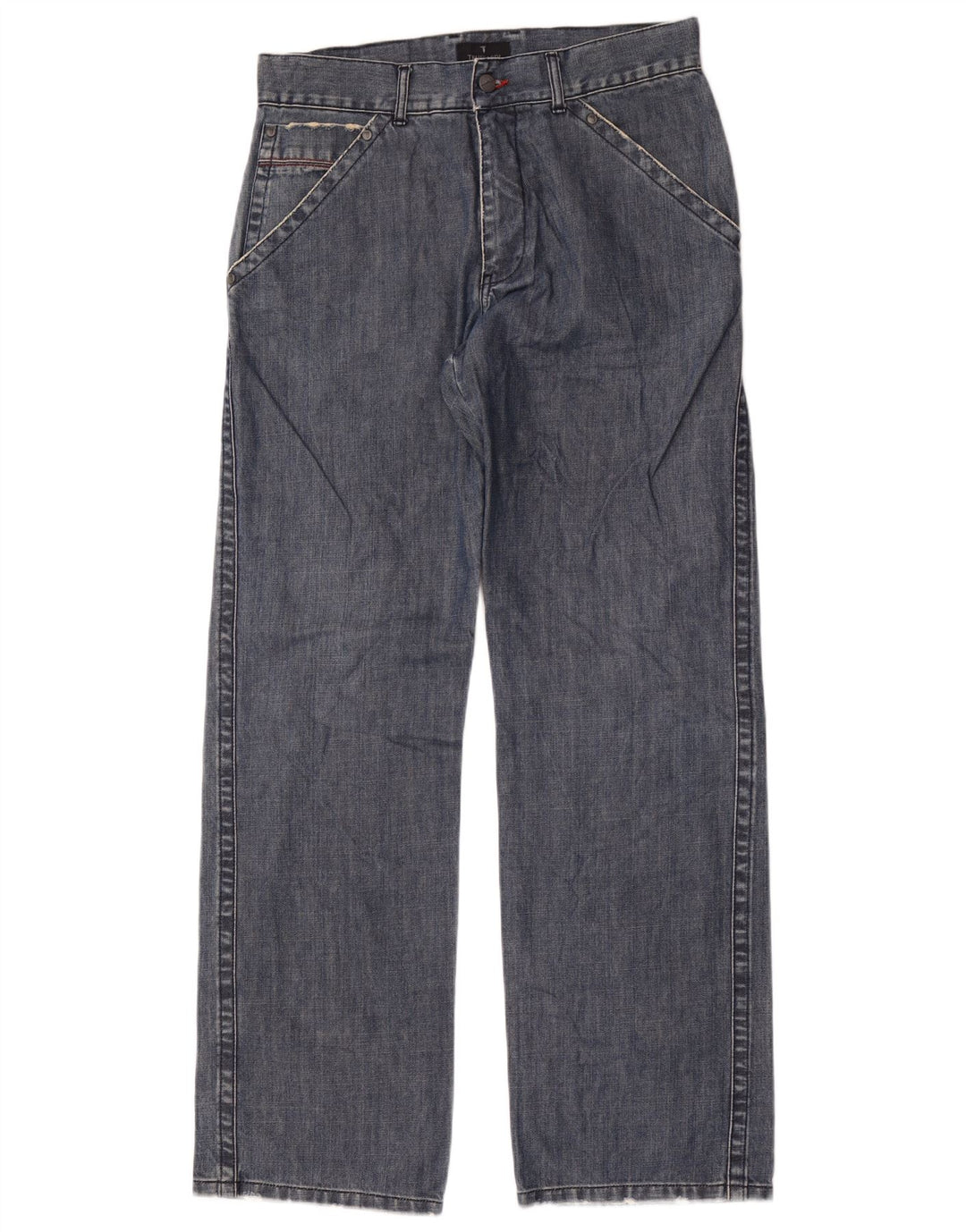 Мужские прямые джинсы Trussardi IT 48 Medium W32 L34 Синие, хлопок