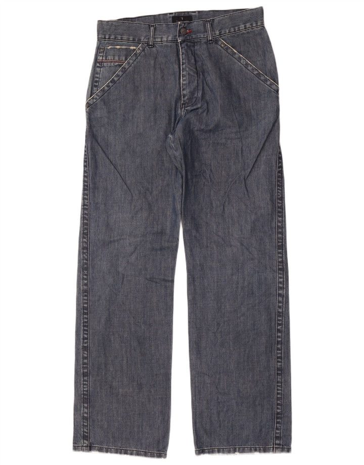 Мужские прямые джинсы Trussardi IT 48 Medium W32 L34 Синие, хлопок