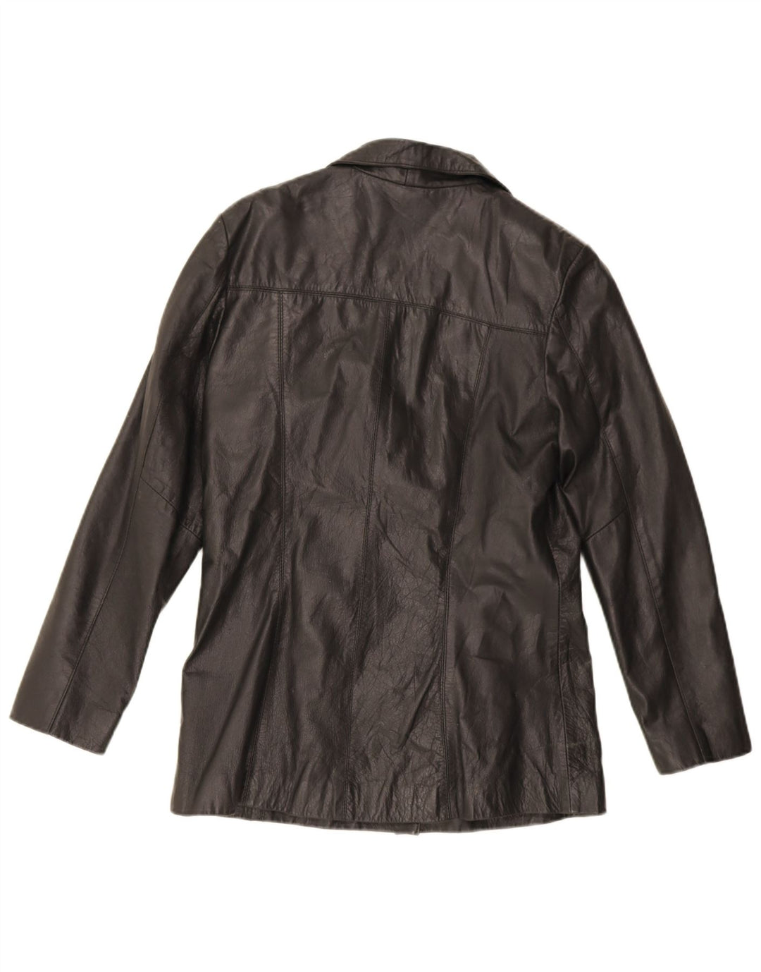 Женская кожаная куртка Saki EU 40, черная кожа среднего размера