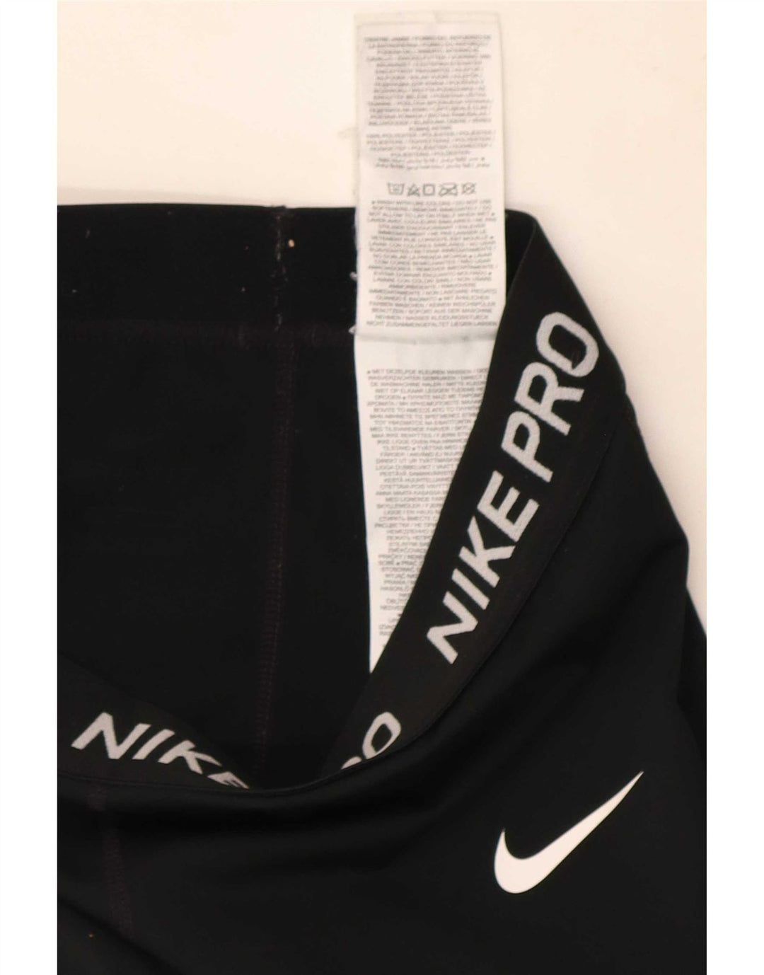 Женские леггинсы с рисунком Nike UK 4 XS, черный полиэстер